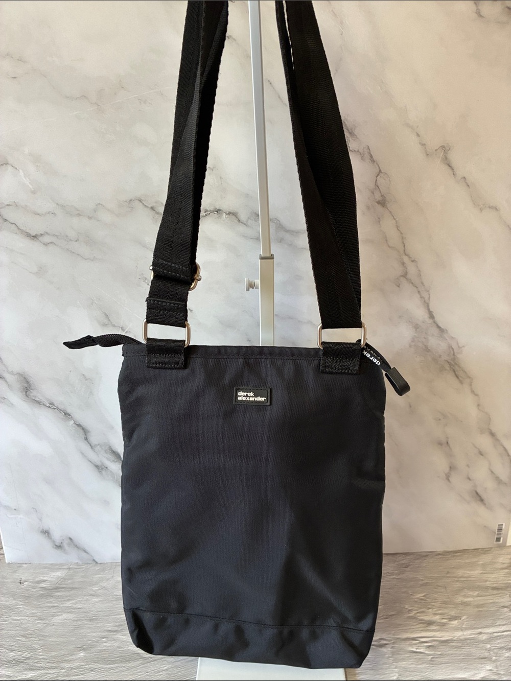 Derek Alexander Black Nylon Crossbody Bag Unisex - Picture 2 of 15